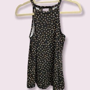 Nine Britton blouse sleeveless keyhole opening in back rounded neckline Sz Small